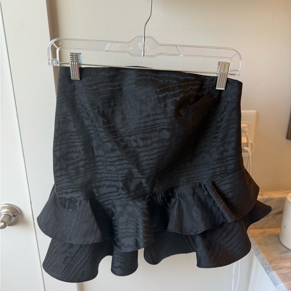 Black Ruffled tube top from Zara